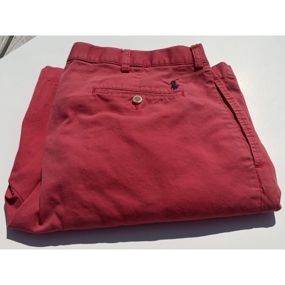 Polo Ralph Lauren 100% Cotton Tyler Short Nantucket Red  Size 38 Inseam 8.5 Inch